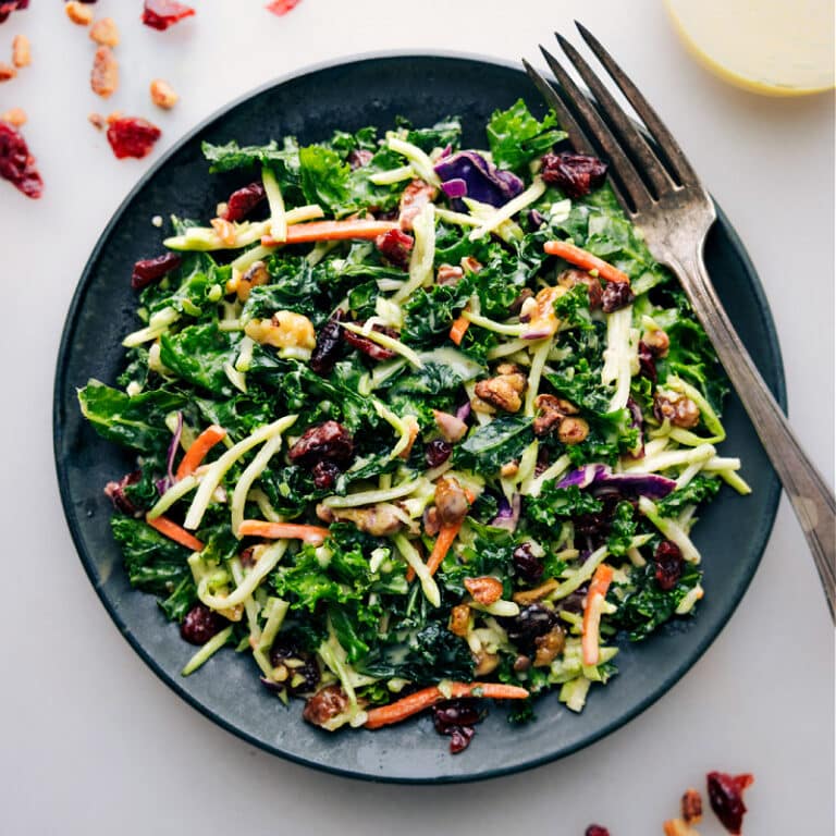 Kale Cranberry Pecan Salad - Chelsea's Messy Apron