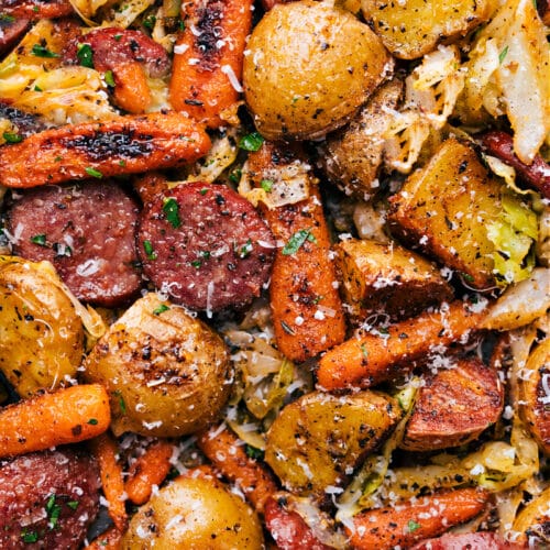 One Pan Cabbage, Potatoes, and Sausage - Chelsea's Messy Apron