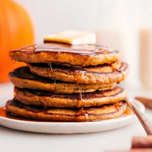 Stack of Delicious Breakfast Awaiting Enjoyment.