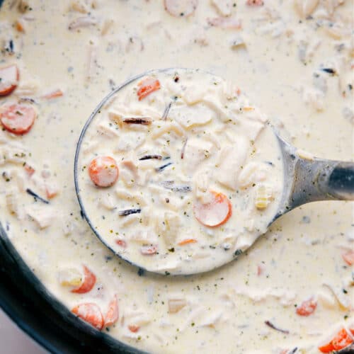 Easy Creamy Chicken and Wild Rice Soup - Chelsea's Messy Apron