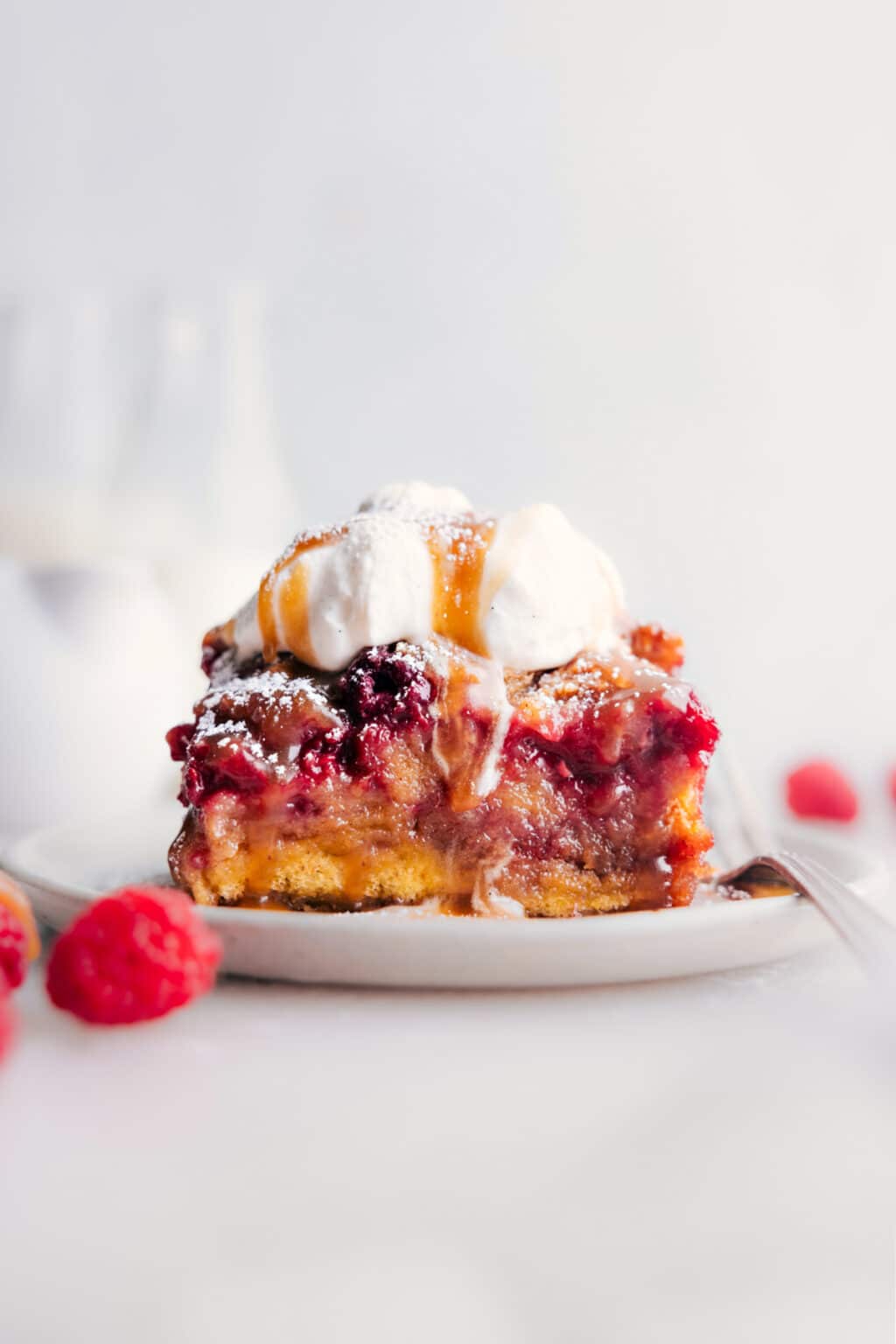 Raspberry Bread Pudding - Chelsea's Messy Apron