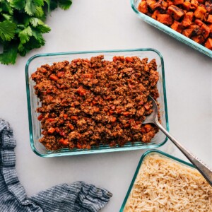 Ground Turkey Meal Prep ready to go.