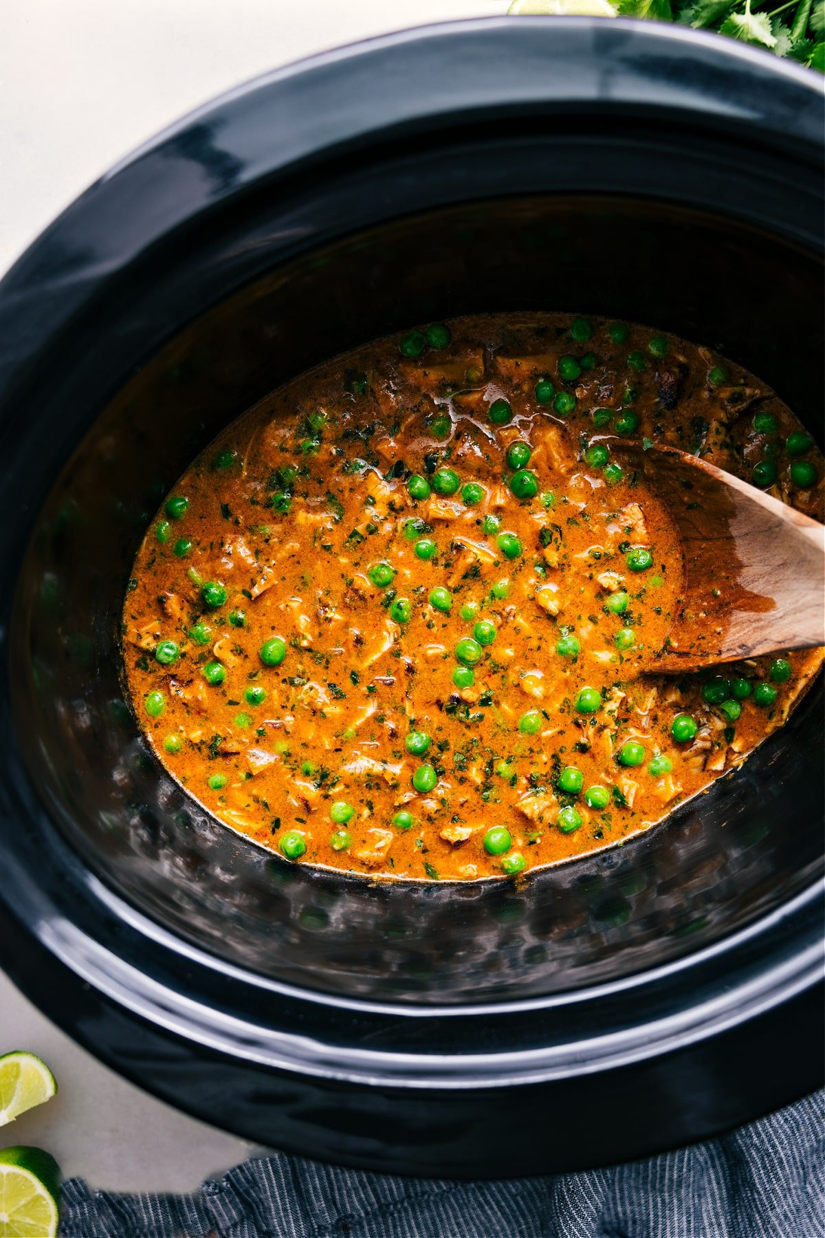 Slow Cooker Curry Chicken, tender and flavorful, ready to serve and enjoy.